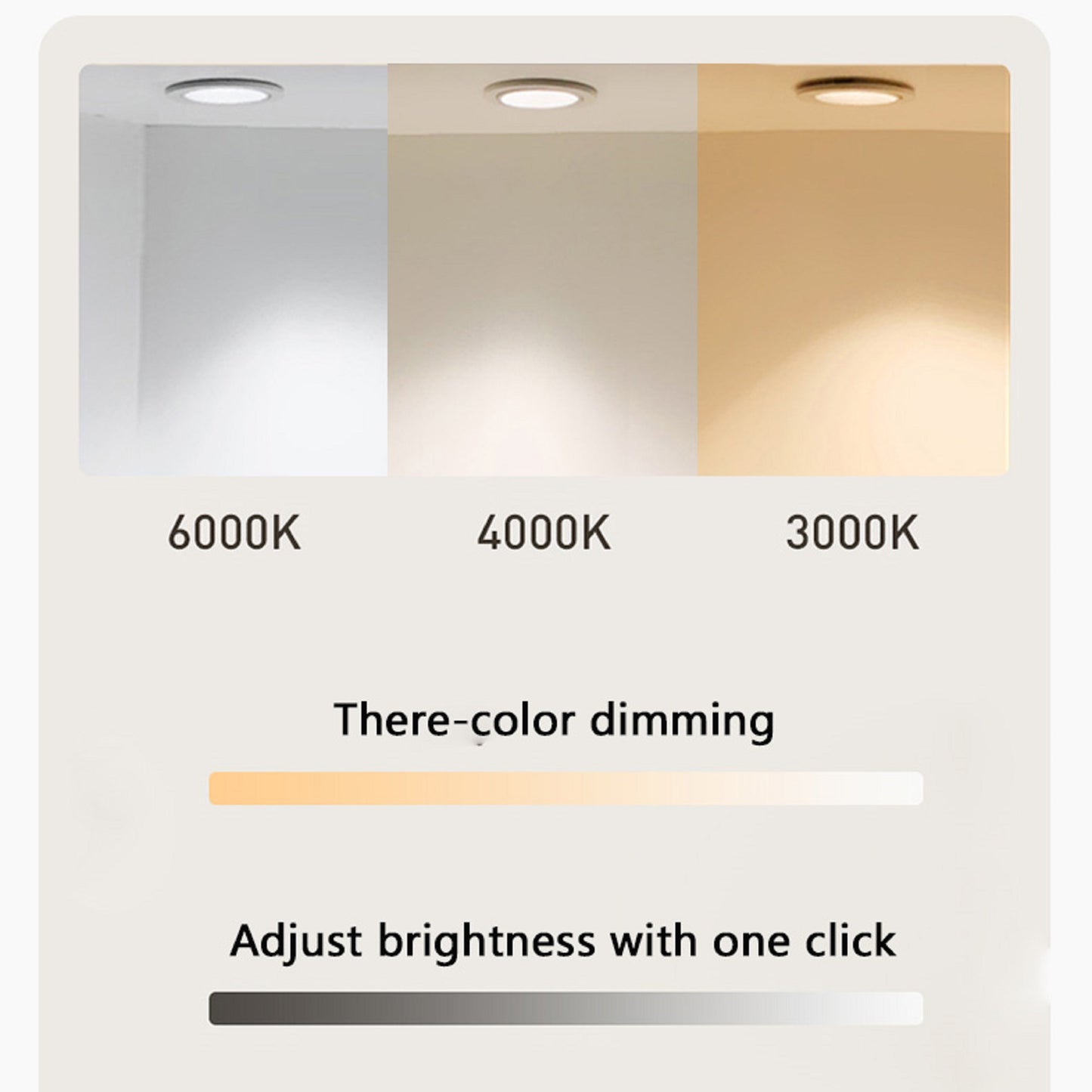 Frameless Round Bathroom Mirror with Light YL026