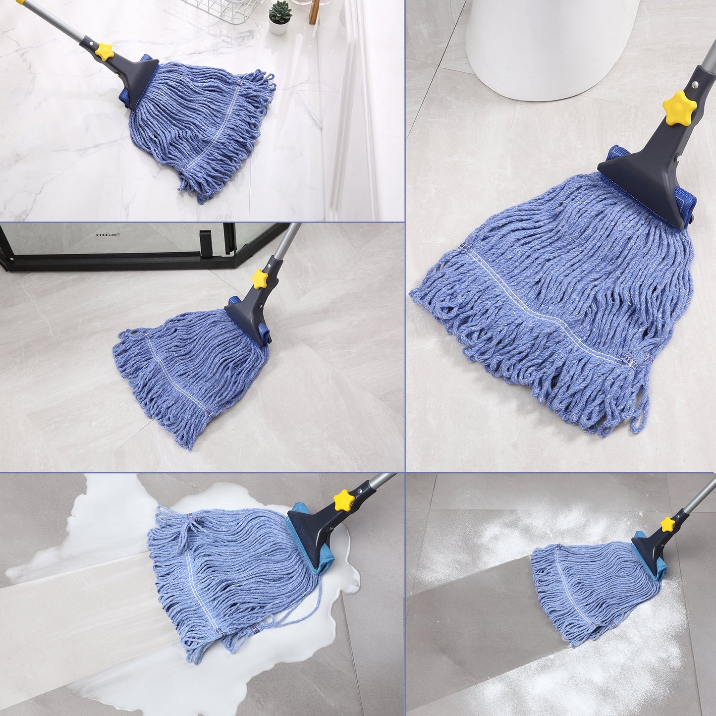Universal Cotton Mop Head – High Absorbency & Durable Fiber Blend