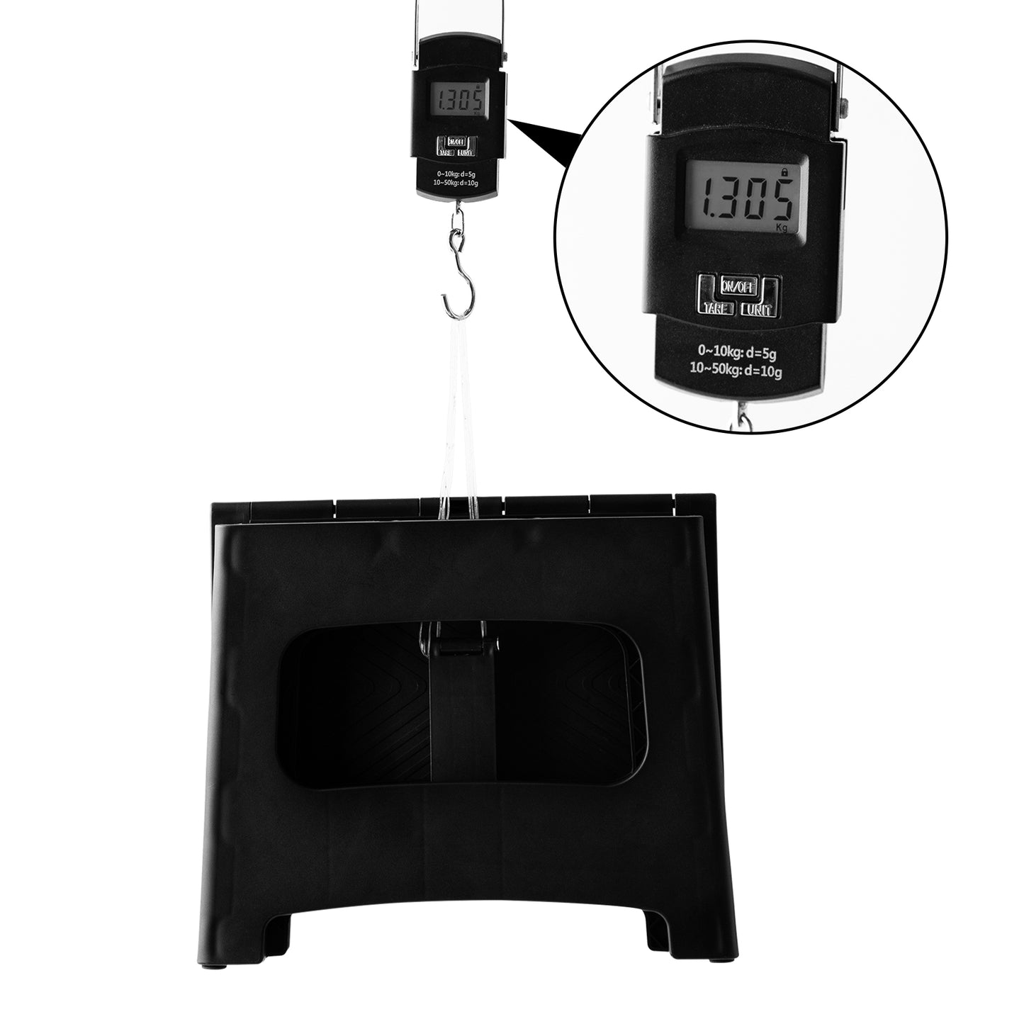 Folding Plastic Step Stool – Durable, Non-Slip Surface & Supports Up to 300lbs
