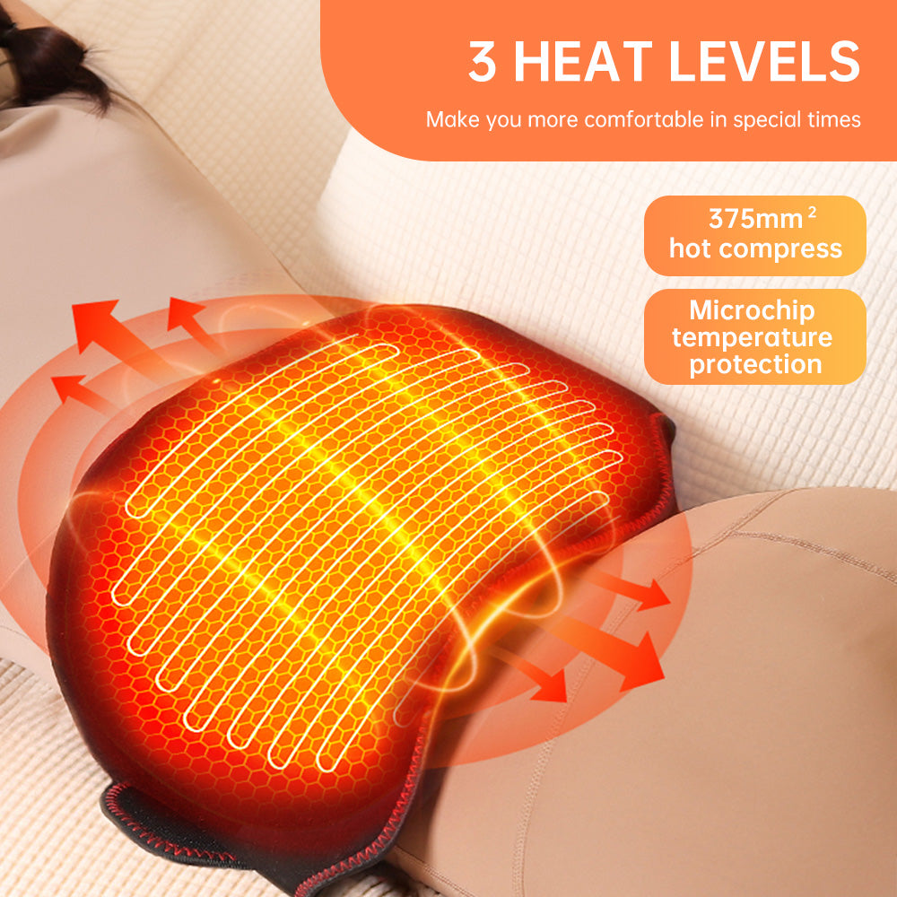 Heated Air Compression Waist Massager with Vibration & Adjustable Settings