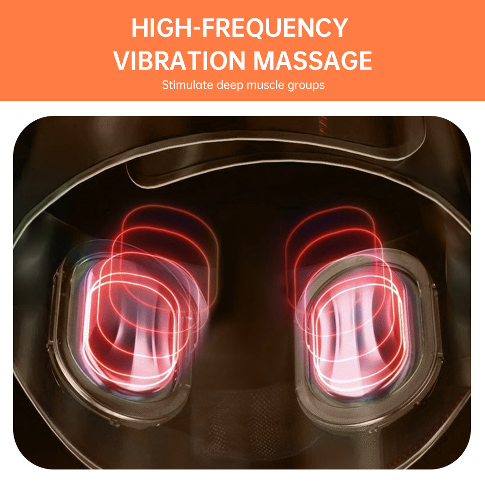 Heated Air Compression Waist Massager with Vibration & Adjustable Settings