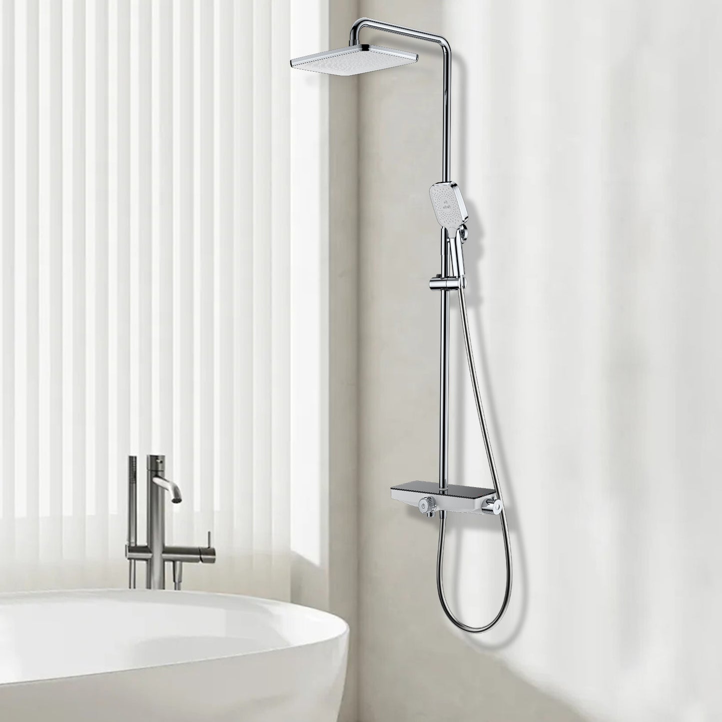 3-Function Shower Set with Copper Body & Zinc Alloy Handle