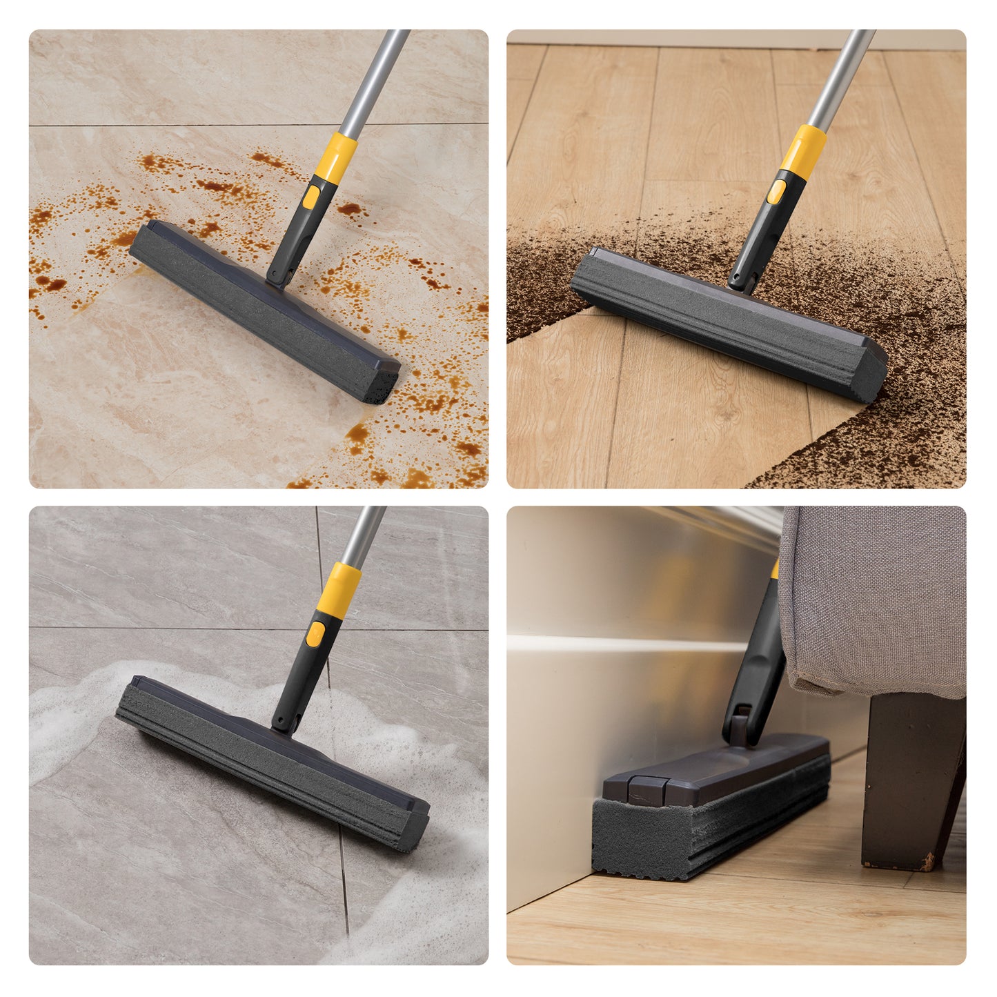 Collapsible Mop & Bucket Set – Space-Saving Design with Easy Squeeze Function