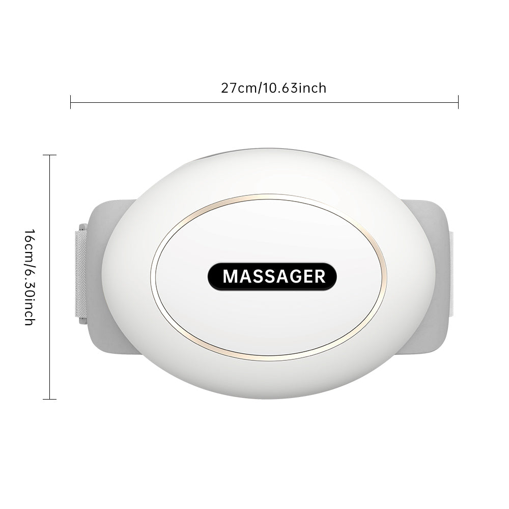 Wireless Heated Abdominal Massager with 3D Kneading & Adjustable Intensity
