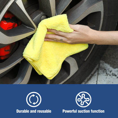 18-Piece Microfiber Towel Set – Soft, Absorbent & Reinforced for Kitchen, Bathroom & Car Use