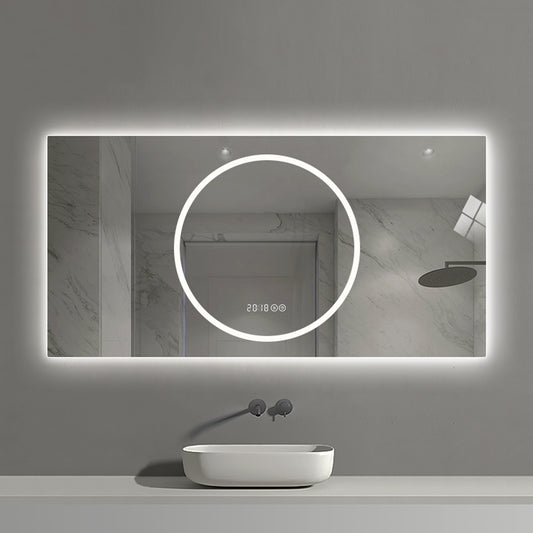 48*24 inch Bathroom Mirror with Led Lights , Anti-Fog Lighted Vanity Mirrors for Wall Mounted, 3 Colors and 6 level Dimmable, Horizontal