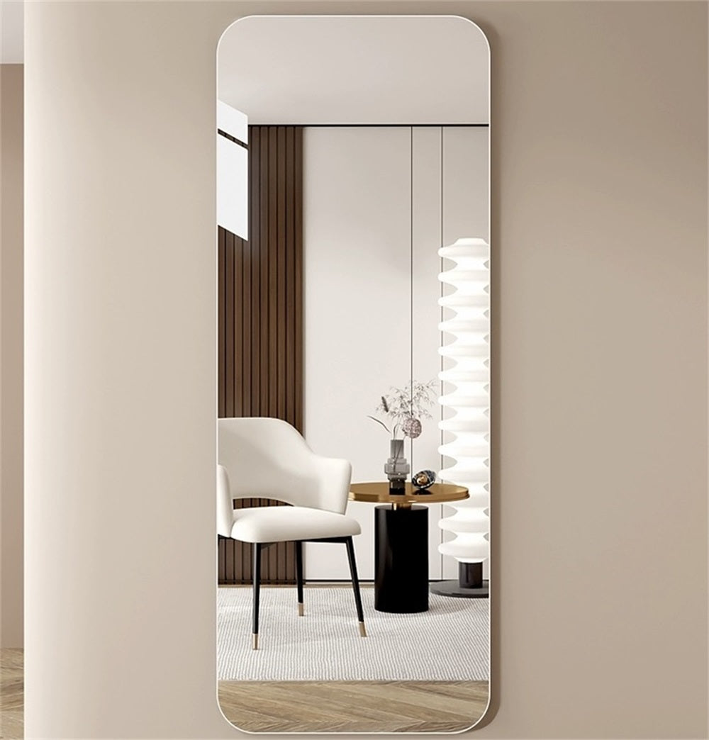 Full Body round corner mirror for Living Room Bedroom Cloakroom Wall hanging with hanging hole High quality 5mm silver mirror Explosion-proof glass