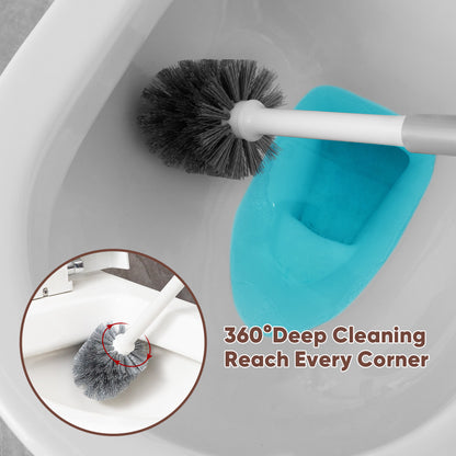 2-in-1 Toilet Brush & Plunger Set – Deep Cleaning with Scratch-Free Design