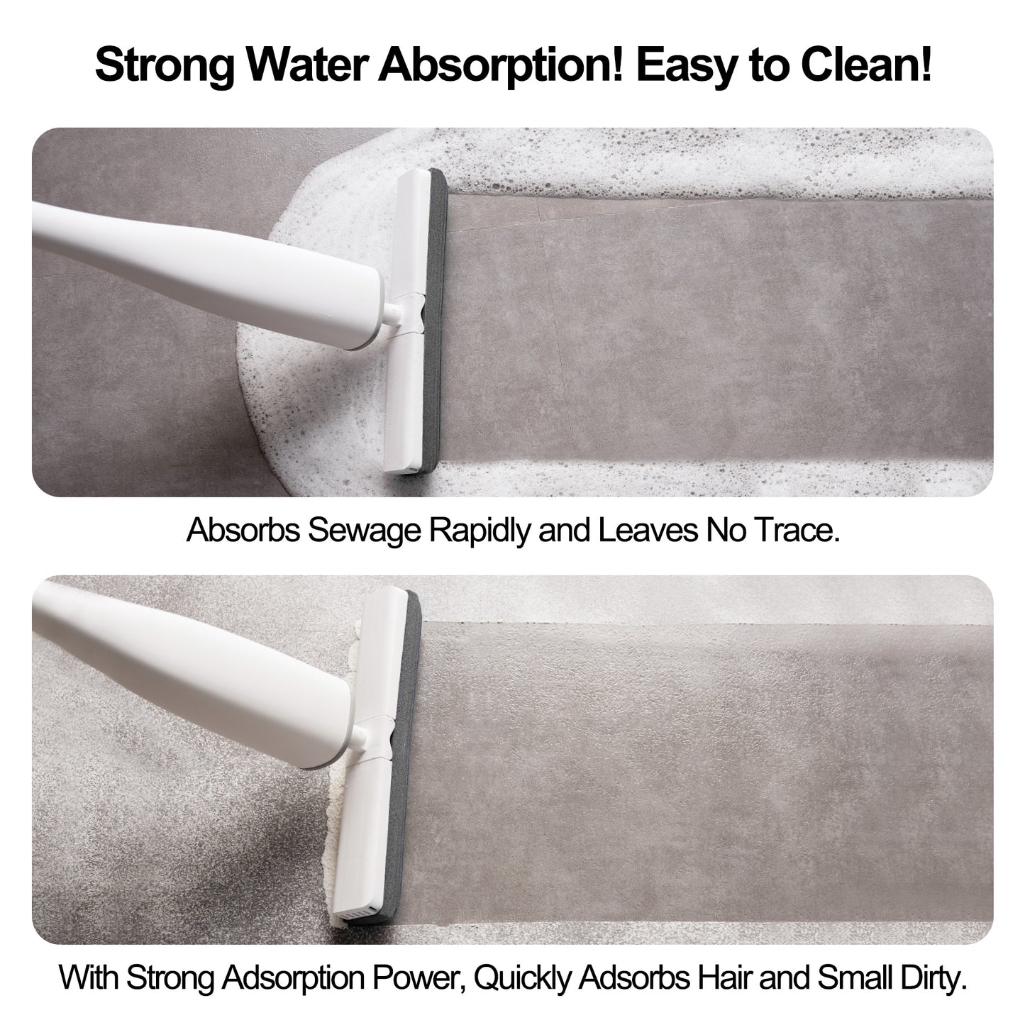 360° Sponge Mop – Built-In Wringer & Super Absorbent Head
