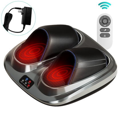 Air Compression Foot Massager with Heat & Adjustable Intensity