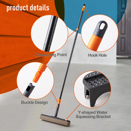 Foldable Mop & Bucket Set – Adjustable Design with Built-In Wringer