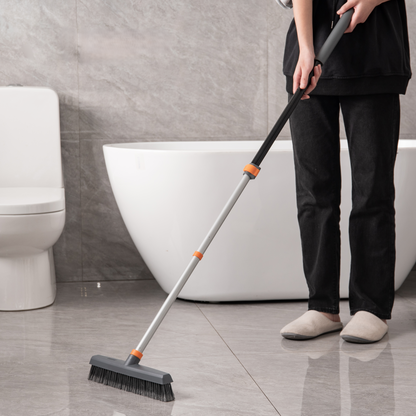 Floor Cleaning Brush – Soft & Stiff Bristles with Rubber Roller for Multi-Surface Cleaning