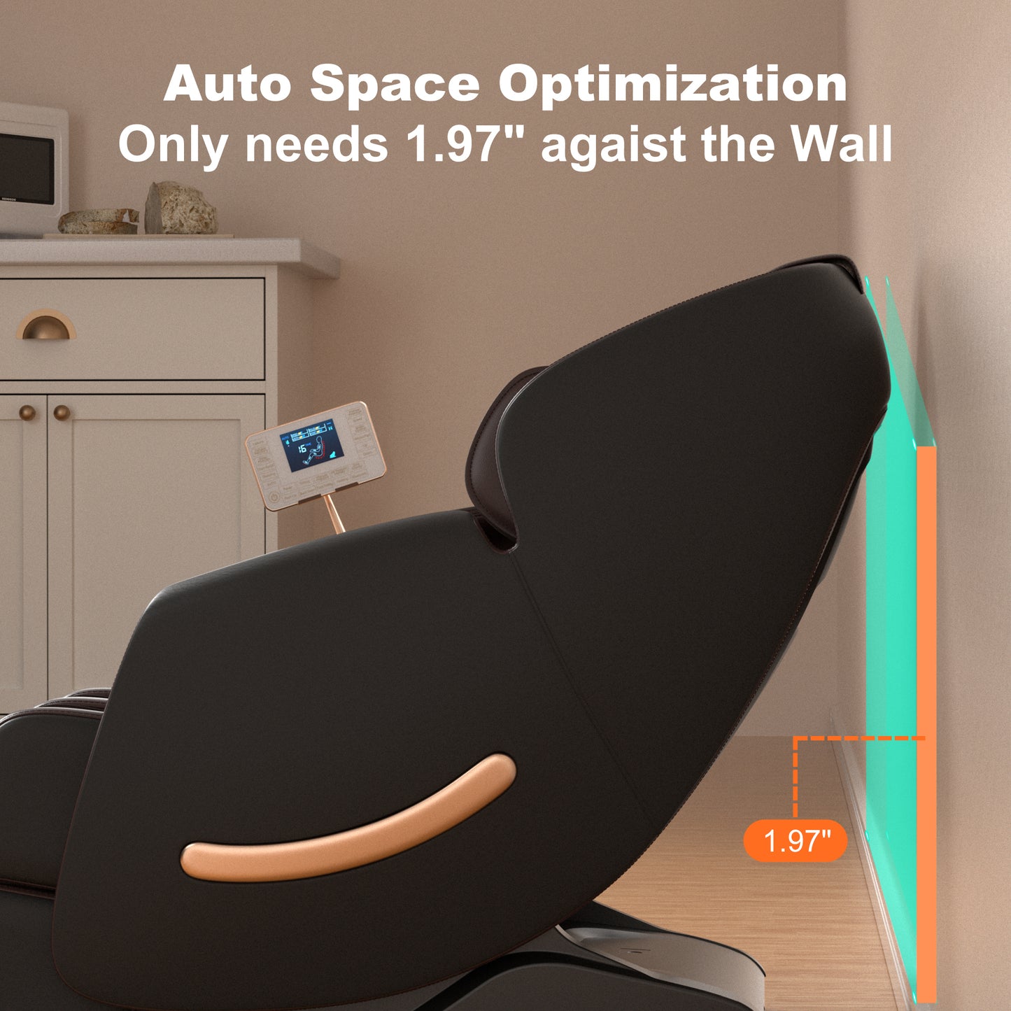 Full-Body Smart Massage Chair with 3D Kneading, Heat & Adjustable Fit C300