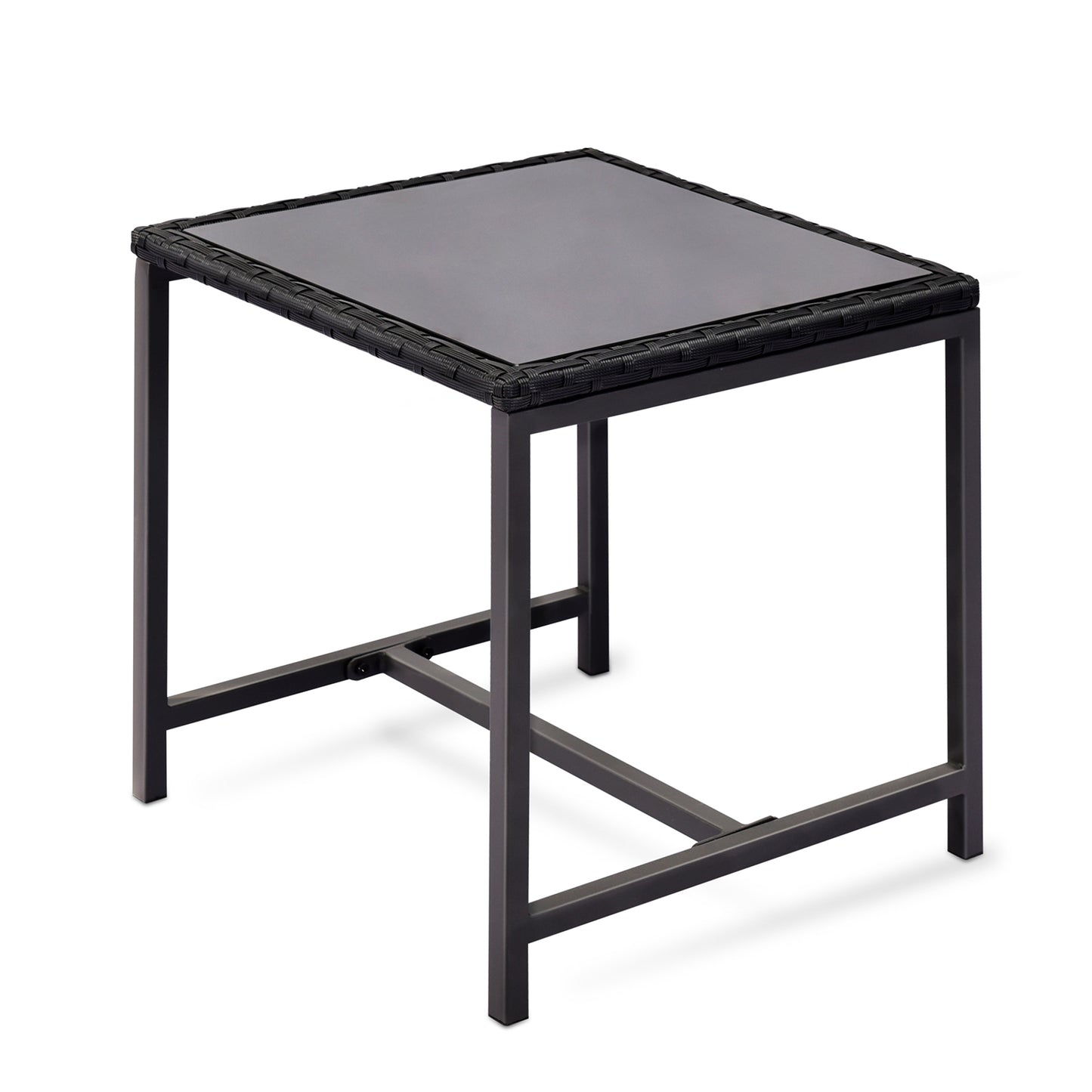 3-Piece Outdoor Set – Sturdy Frame, Waterproof Chairs & Tempered Glass Table Y-B02