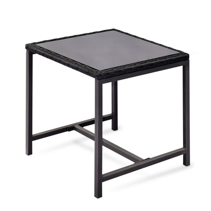 3-Piece Outdoor Set – Sturdy Frame, Waterproof Chairs & Tempered Glass Table Y-B02