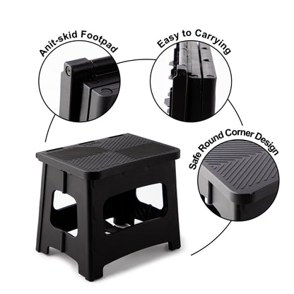 Folding Plastic Step Stool – Durable, Non-Slip Surface & Supports Up to 300lbs