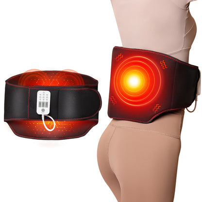 Heated Air Compression Waist Massager with Vibration & Adjustable Settings