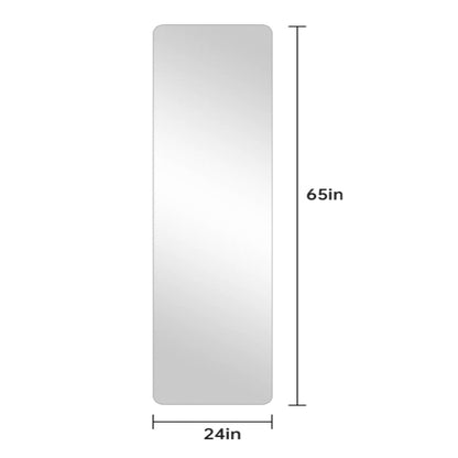 Full Body round corner mirror for Living Room Bedroom Cloakroom Wall hanging with hanging hole High quality 5mm silver mirror Explosion-proof glass