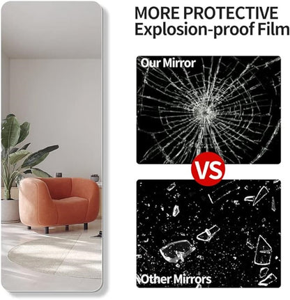 Premium 5mm Silver Frameless full-length Mirror with Aviation-Grade Aluminum LY-13