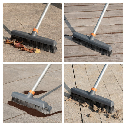 Floor Cleaning Brush – Soft & Stiff Bristles with Rubber Roller for Multi-Surface Cleaning