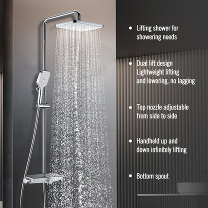 3-Function Shower Set with Copper Body & Zinc Alloy Handle