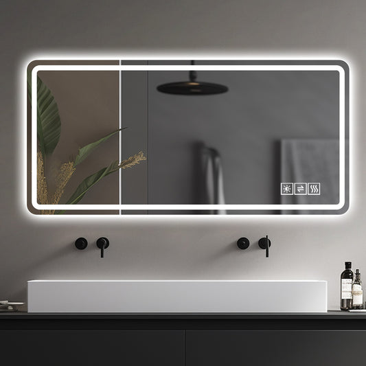 28*60inch LED Bathroom Vanity Mirror ,wall mirror,Anti-Fog, Dimmable,Shatter-Proof Tempered Glass, Ideal for Bathroom Wall Decor, Beauty Makeup and Shaving