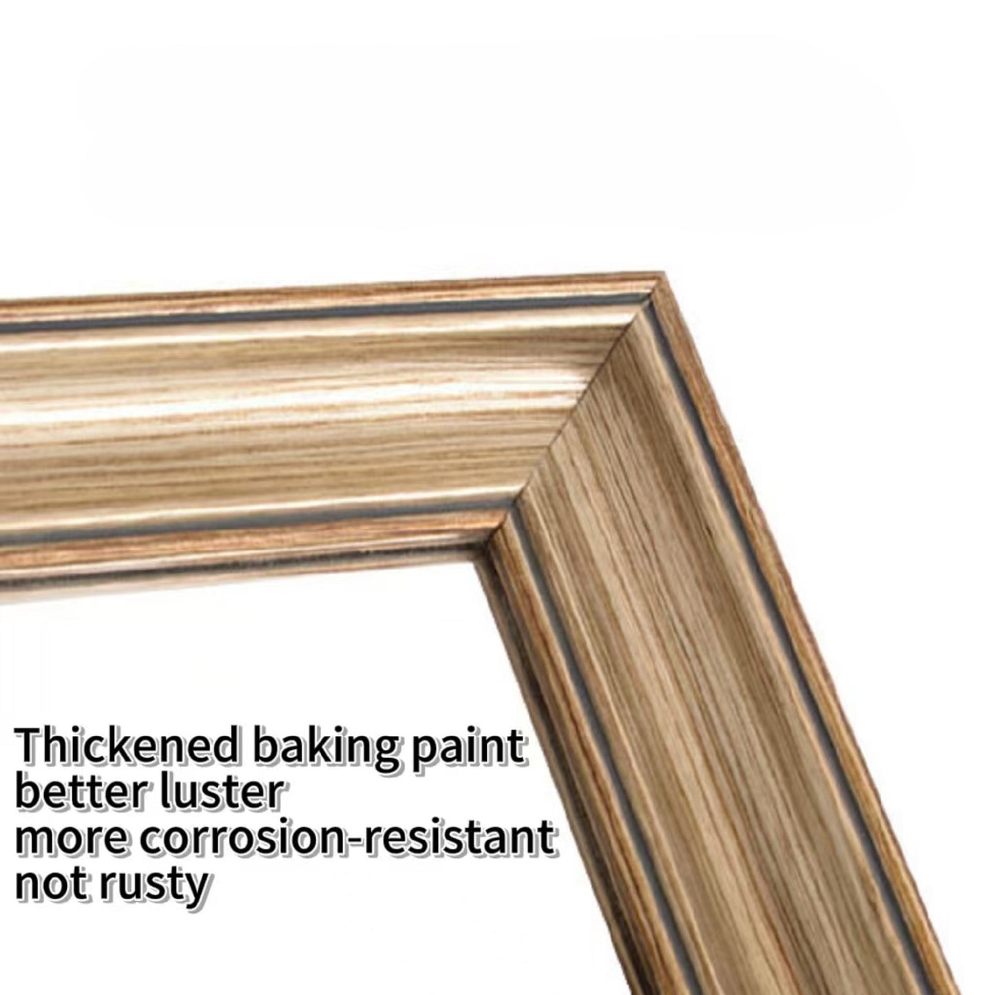 32*70inch full-body floor mirror with Artificial wood frame, elegant design and durability, a must-have for bedrooms, clothing stores and salons