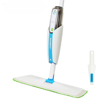 Blue Microfiber Spray Mop – Wet & Dry Use with 360° Rotation for Efficient Cleaning