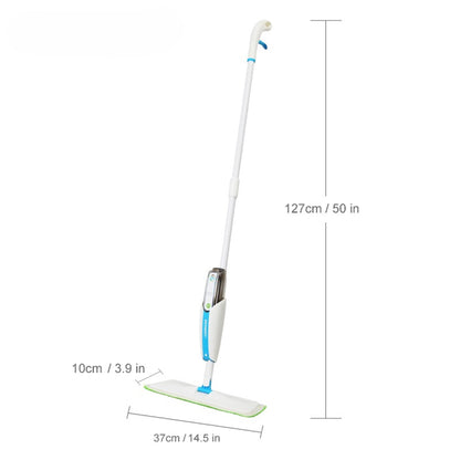 Blue Microfiber Spray Mop – Wet & Dry Use with 360° Rotation for Efficient Cleaning