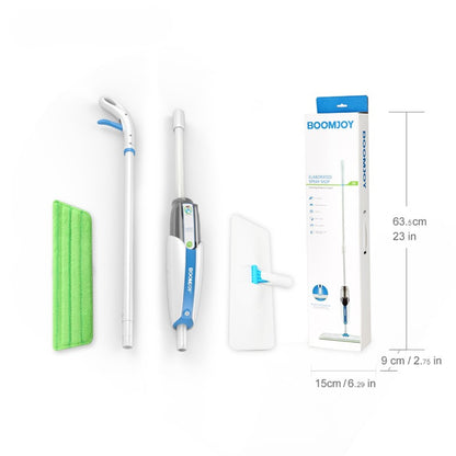 Blue Microfiber Spray Mop – Wet & Dry Use with 360° Rotation for Efficient Cleaning